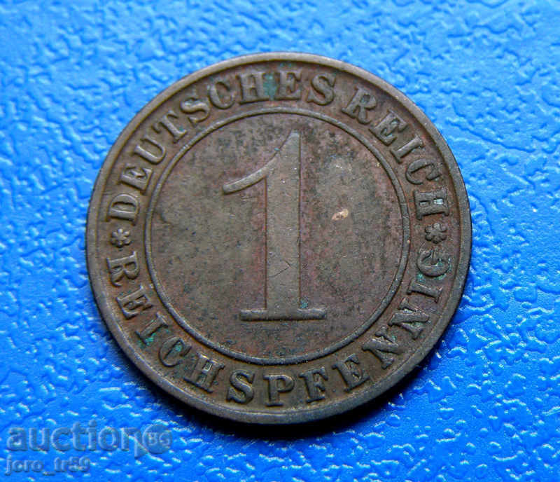 Γερμανία 1 Pfennig /1 Reichspfennig/ - 1928D