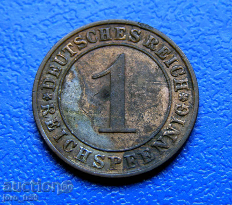 Германия 1 пфениг /1 Reichspfennig/ - 1930A