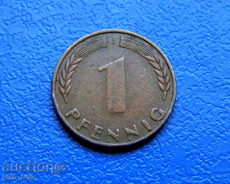 Germany 1 pfennig 1949J
