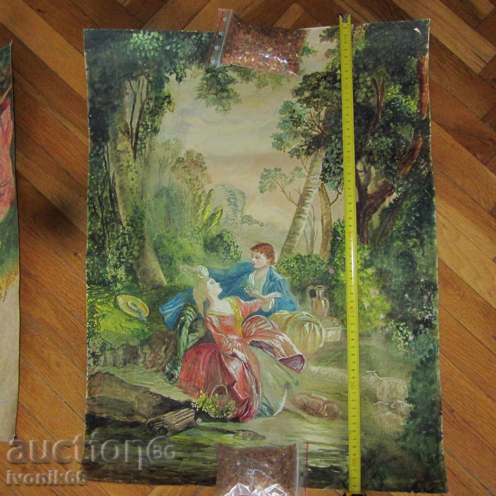 Auction huge ancient masterful watercolor ORIGINAL - It's worth it Auction huge ancient masterful watercolor ORIGINAL - It's worth it