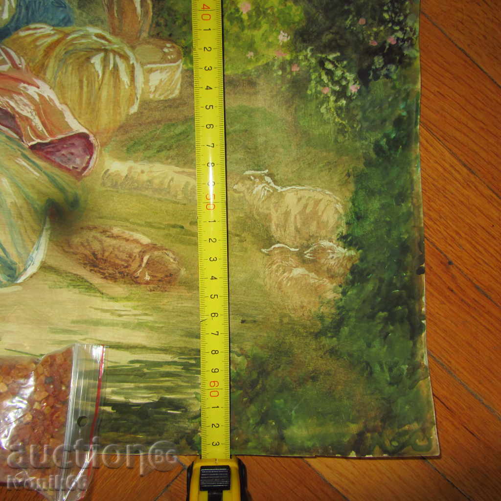 Delivery of huge ancient masterful watercolor ORIGINAL - It's worth it Delivery of huge ancient masterful watercolor ORIGINAL - It's worth it