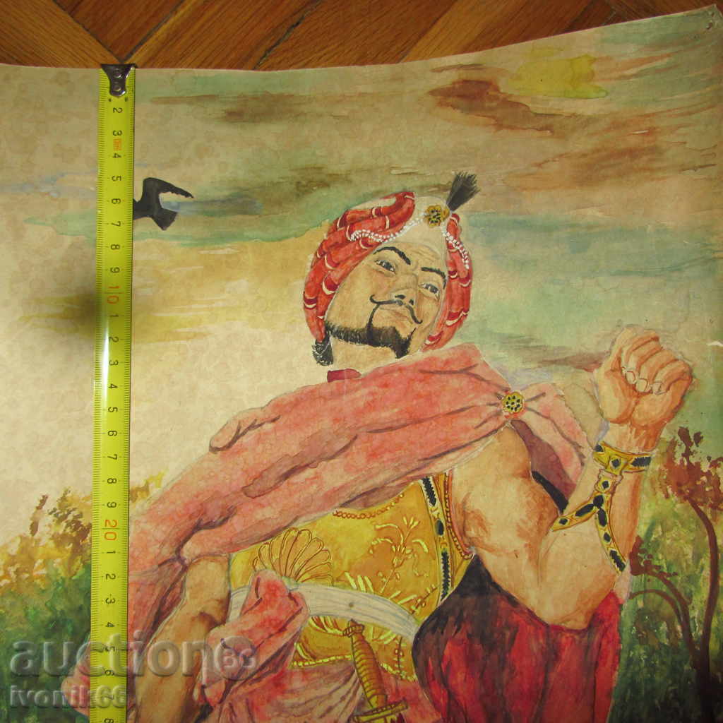 huge ancient masterful watercolor ORIGINAL - It's worth it with price 119.00 BGN | € 60.84 huge ancient masterful watercolor ORIGINAL - It's worth it with price 119.00 BGN | € 60.84