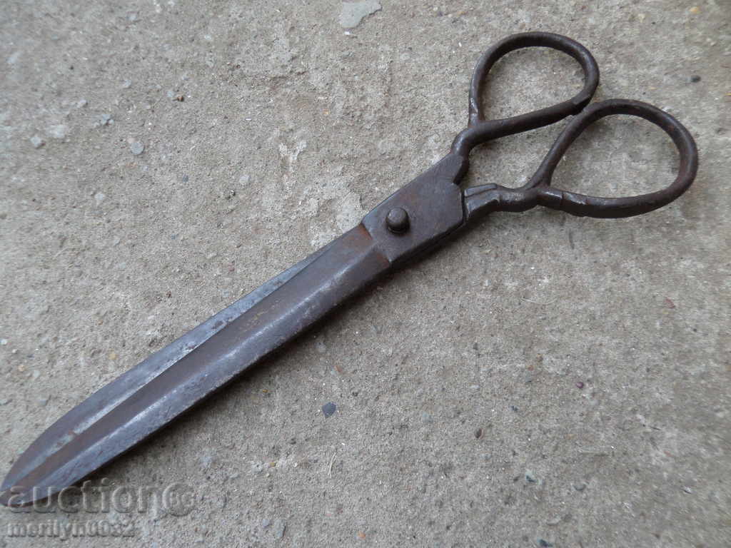 Възрожденска абаджийска ножица инструмент ковано желязо