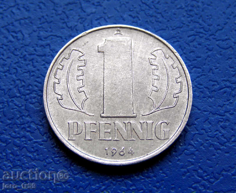 Germany - GDR - 1 pfennig 1964