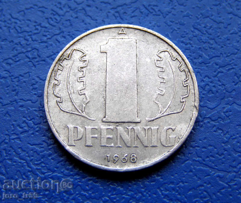 Germany - GDR - 1 pfennig 1968