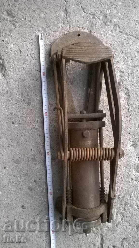 An old foot pump for a car and more.