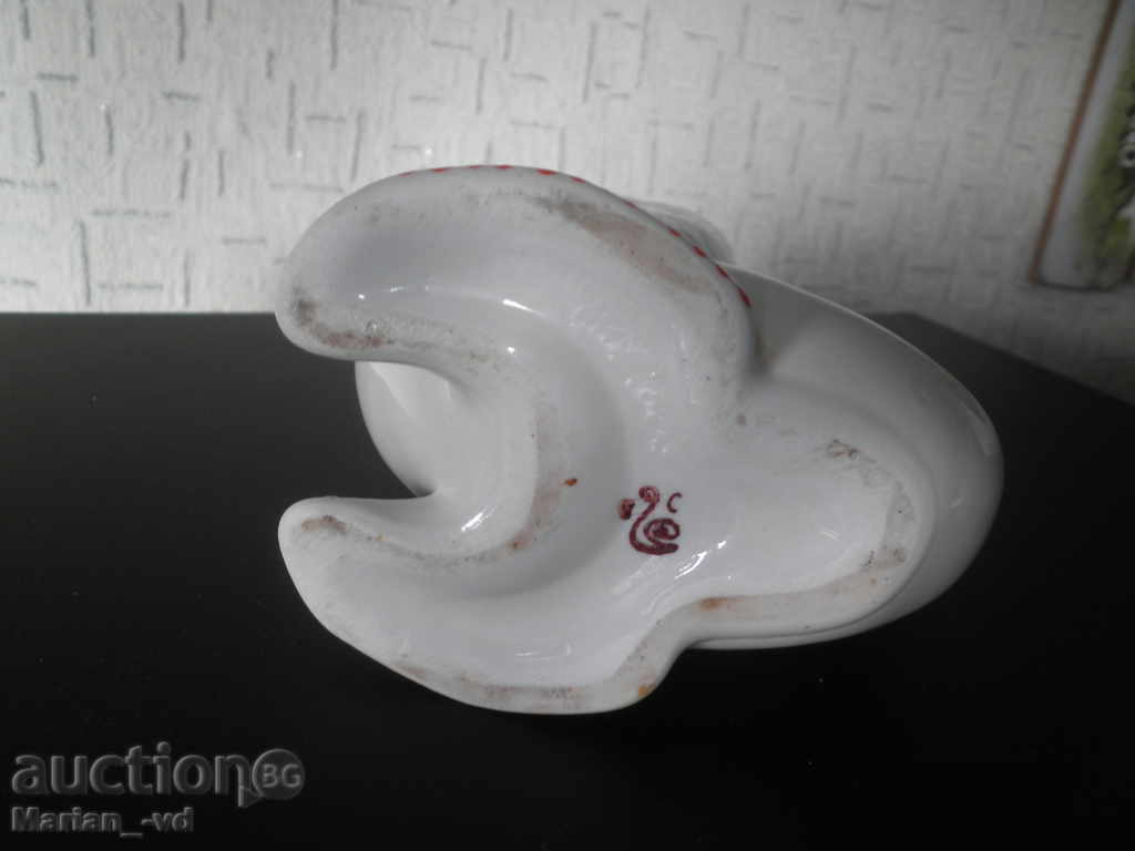 Auction Porcelain vase with fish form Auction Porcelain vase with fish form