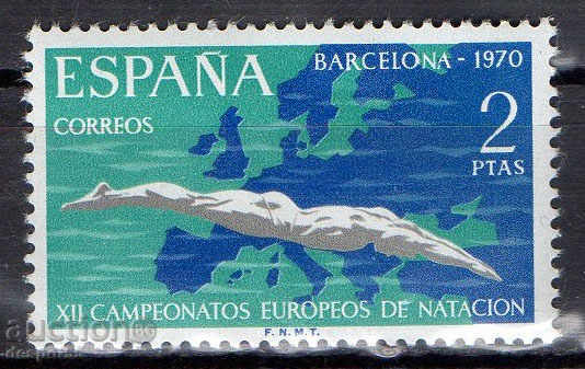 1970. Spania. Campionatul European de înot, Barcelona.