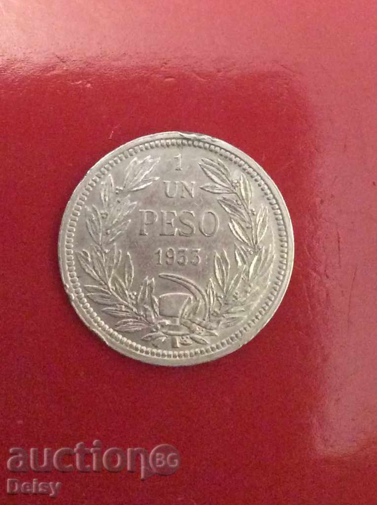 Chile 1 peso 1933.