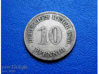 Германия 10 пфенига /10 Pfennig/ 1876A
