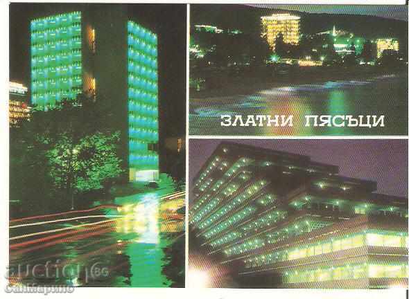 Καρτ ποστάλ Βουλγαρία Βάρνα Golden Sands 14 *
