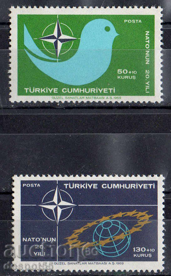 1969. Turkey. 20th anniversary of the creation of NATO.