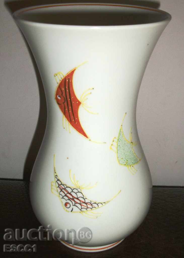 Old porcelain vase Valentin W 1764 Germany Wallendorf