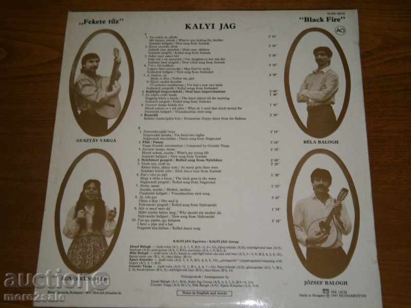 HUNGARIAN SONGS FROM HUNGARY - HUGAROTON - BIG PLATE with price 6.00 BGN | € 3.07