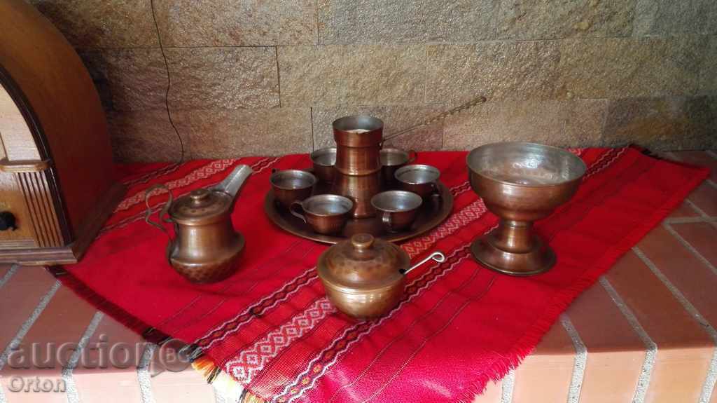 Δημοπρασία Star Kovan Copper Coffee Service - Θερμαινόμενο Μπράντυ Δημοπρασία Star Kovan Copper Coffee Service - Θερμαινόμενο Μπράντυ