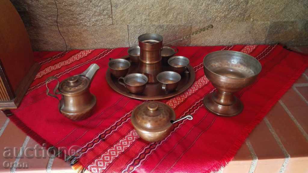 Παράδοση Star Kovan Copper Coffee Service - Θερμαινόμενο Μπράντυ Παράδοση Star Kovan Copper Coffee Service - Θερμαινόμενο Μπράντυ