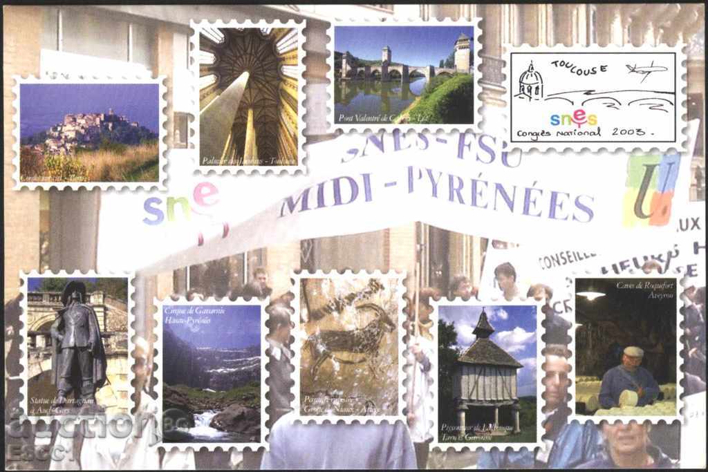 Carte poștală Congresul 2003 Views Toulouse din Franța