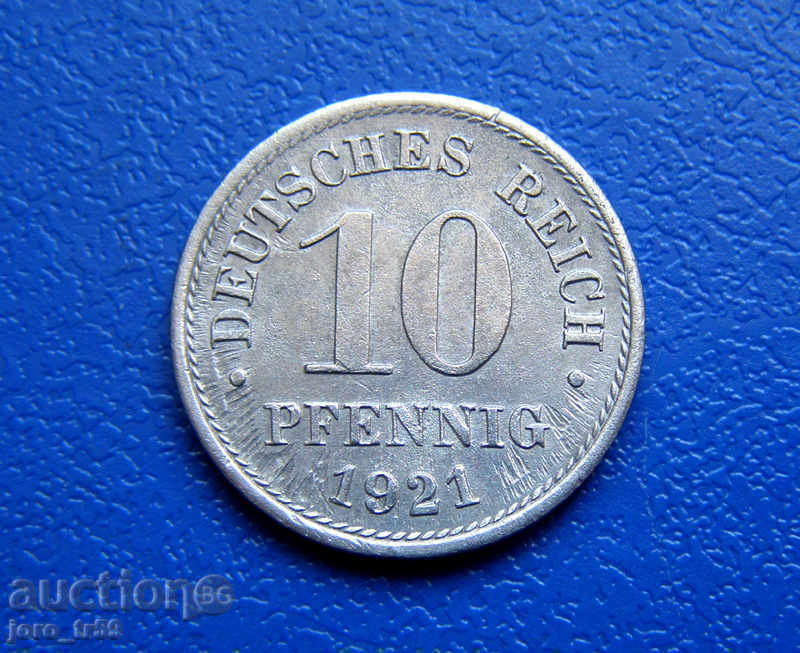 Германия 10 пфенига /10 Pfennig/ 1921