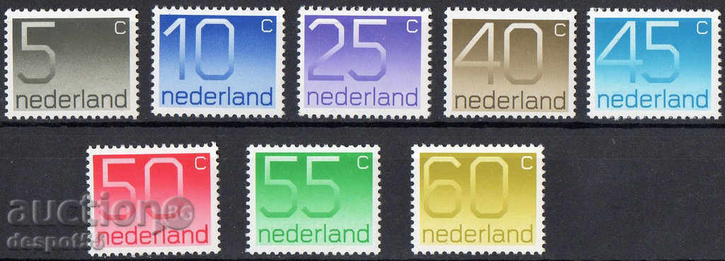 1976-81. Нидерландия. Цифрови марки.