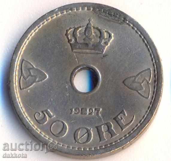 Норвегия 50 йоре 1927 година
