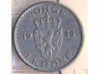 Norvegia 1 krone 1956