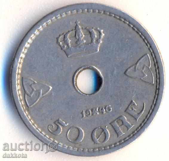 Νορβηγία 50 öre 1946