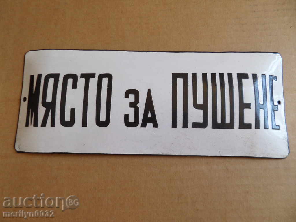 Enameled plate, plate