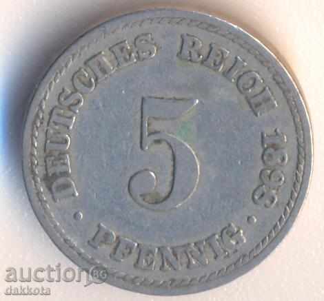 Germania 5 pfennig 1898a