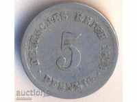 Germany 5 pennings 1874c