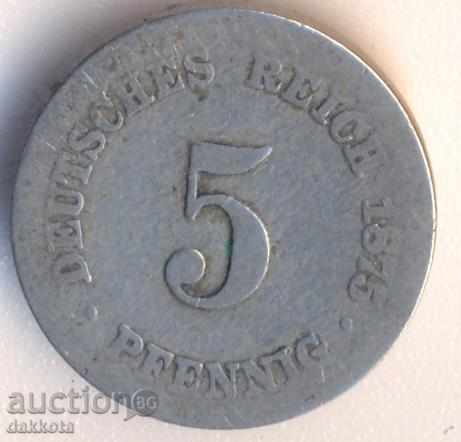 Germania 5 pfennig 1875s Germania 5 pfennig 1875s