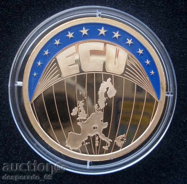 (¯`'•.¸ 1 coin-medal 2000 ECU UNC ¸.•'´¯)