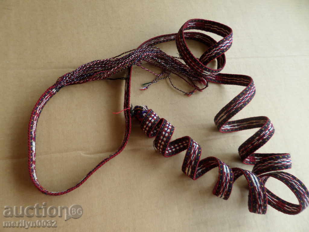 An old hand-woven belt from the beginning of the 20th century wears a length of 2.9 meters - 5 An old hand-woven belt from the beginning of the 20th century wears a length of 2.9 meters - 5