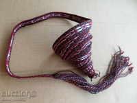 An old hand-woven belt of the twentieth century costume length 2.9 meters