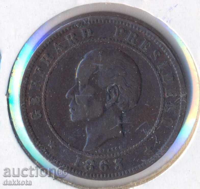 Δημοπρασία Αϊτή 5 centimes 1863 Δημοπρασία Αϊτή 5 centimes 1863