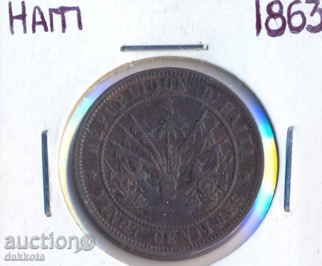 Хаити 5 сантима 1863 година
