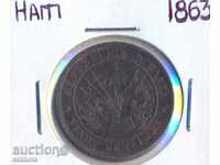 Haiti 5 centimeters 1863 year
