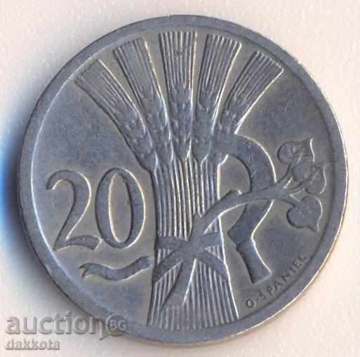 Cehoslovacia 20 Haller 1928