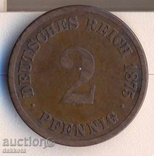 Germany 2 Pfennig 1875A