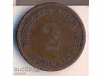 Germania 2 pfennig 1875a
