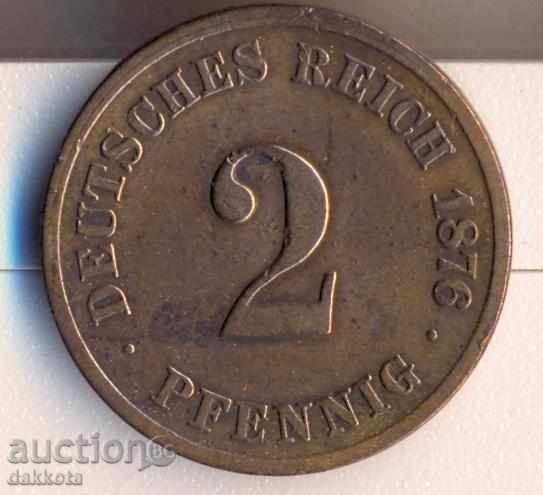 Germania 2 pfennig 1876s Germania 2 pfennig 1876s