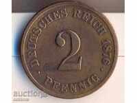 Germania 2 pfennig 1876s
