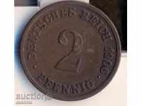 Γερμανία 2 pfennigs 1906g, σπάνια