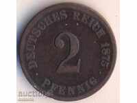 Germania 2 pfennig 1875c