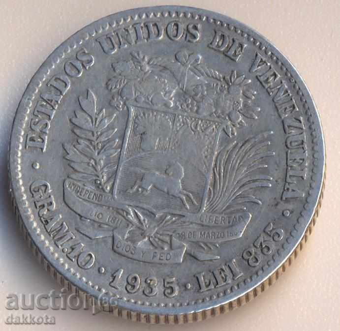 Βενεζουέλα 2 bolÃvares 1935 Βενεζουέλα 2 bolÃvares 1935