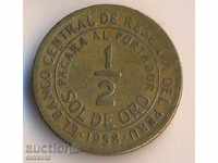Peru 1/2 sare de Oro 1958