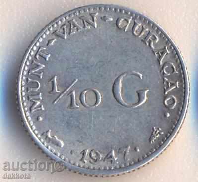 Curacao 1/10 Gulden 1947, Silver