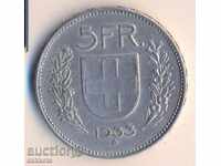 Elveția 5 franci 1933