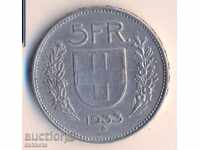 Switzerland 5 Francs 1933