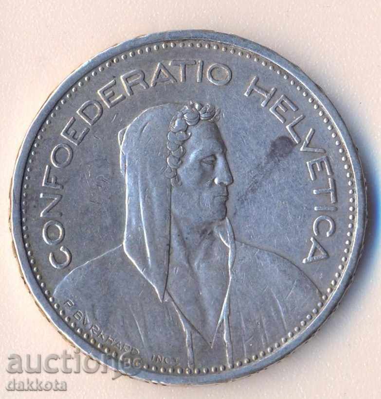 Elveția 5 franci 1933 cu preț 50.00 BGN | € 25.56 Elveția 5 franci 1933 cu preț 50.00 BGN | € 25.56