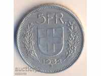 Ελβετία 5 φράγκα το 1932